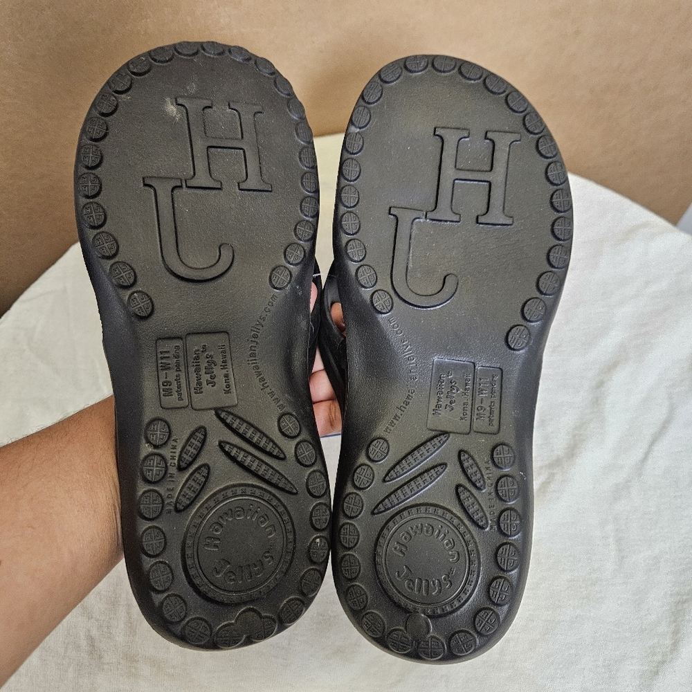 Black Flip Flop Sandals Men Size 11 - Picture 15 of 16